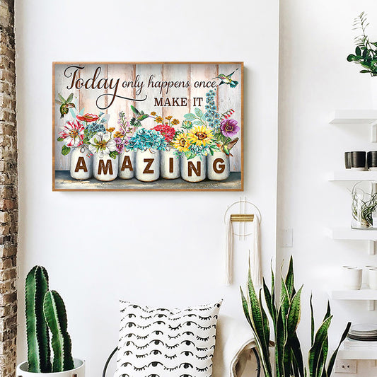 Amazing Sentence - Full Round Drill Diamond Painting 50*40CM