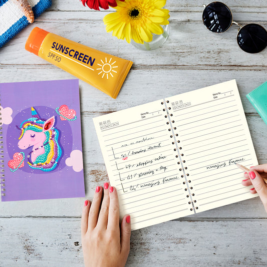 60 Pages Diamond Painting Notebook DIY 5D Rhinestone Drawing Diary Books