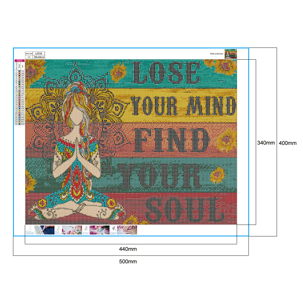 WOMAN Word - Full Round Drill Diamond Painting 50*40CM