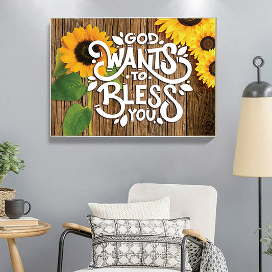 Flower - Full Round Drill Diamond Painting 40*30CM