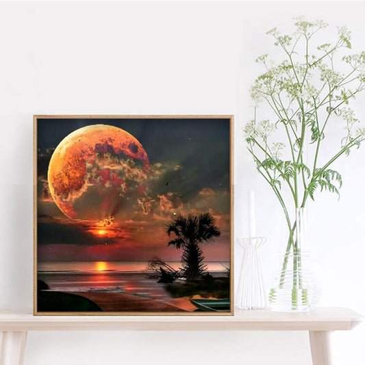 Twilight Moon - Full Round Drill Diamond Painting 30*30CM