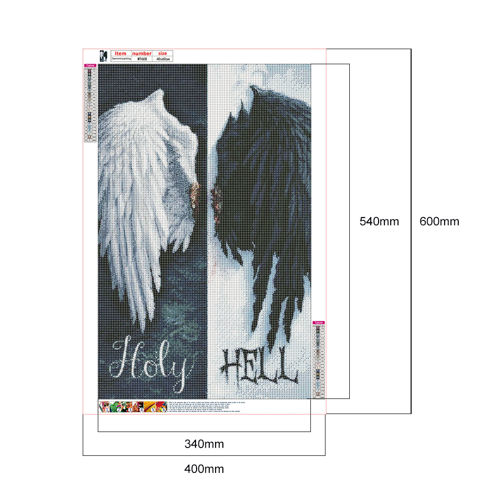 Angel Wings - Full Round Drill Diamond Painting 40*60CM