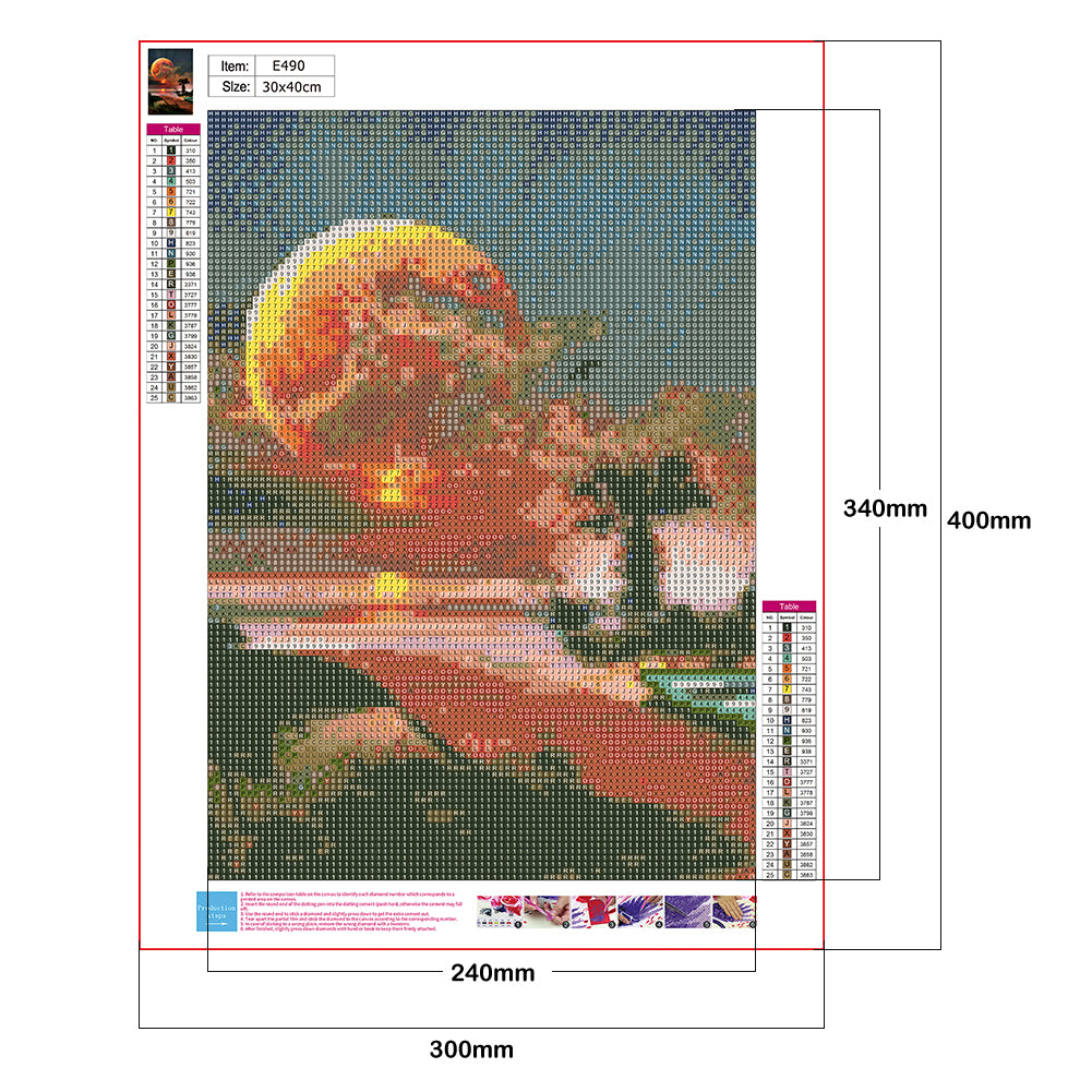 Sunrise - Full Round Drill Diamond Painting 30*40CM