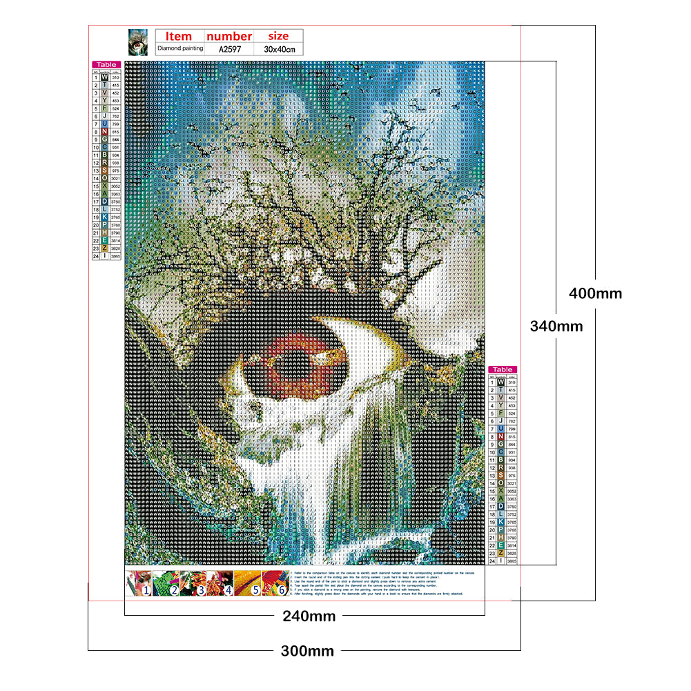 Waterfall Eye - Full Round Drill Diamond Painting 30*40CM