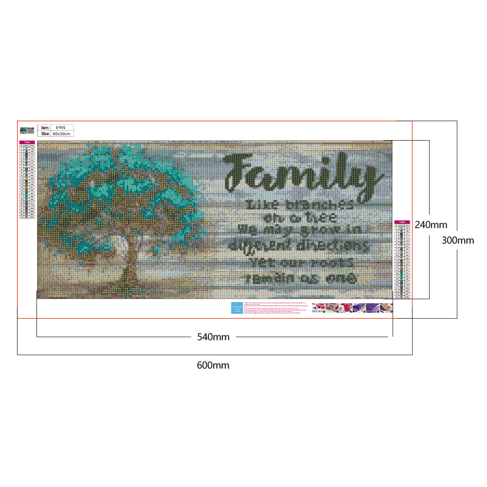 Calligraphy - Full Round Drill Diamond Painting 30*60CM