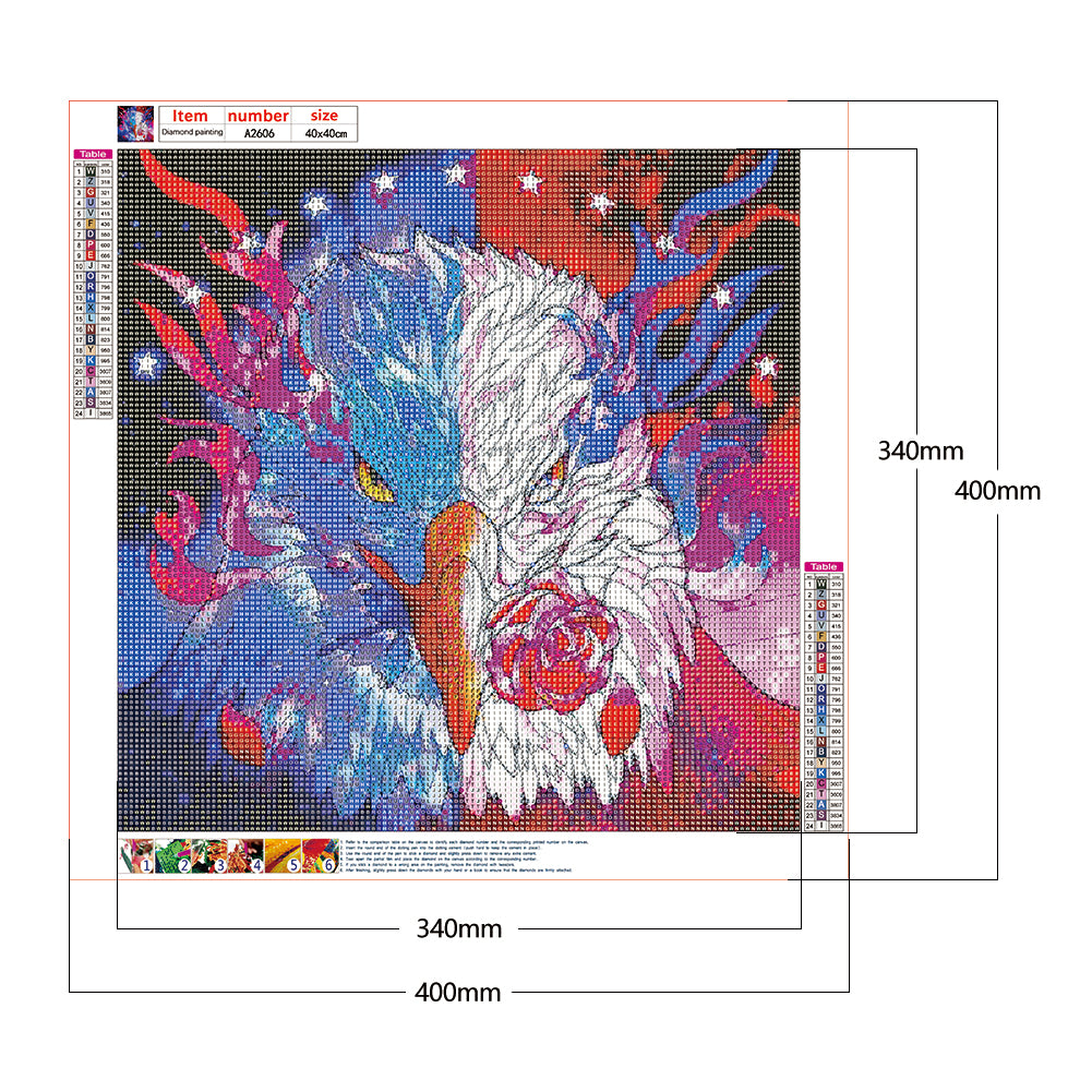 Eagle - Full Round Drill Diamond Painting 40*40CM
