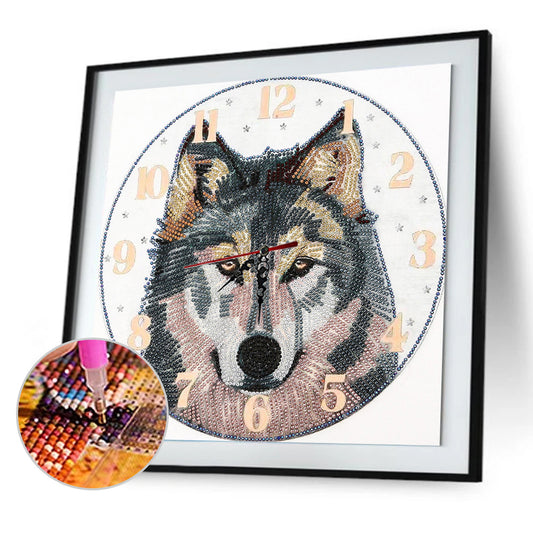 Animal Clock Part Special Shape Diamond DIY Painting Kit 5D Mosaic Clocks