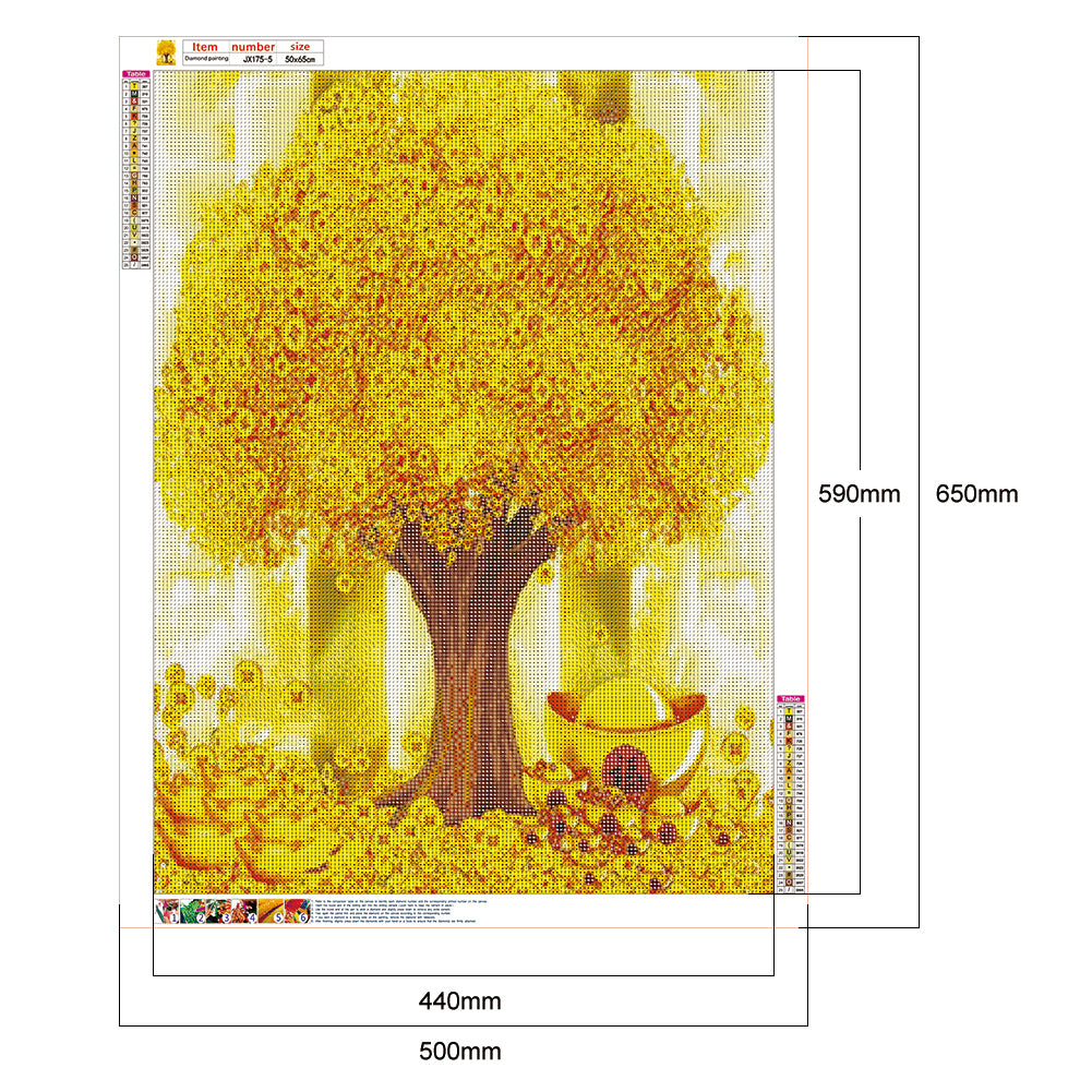 Money Tree - Full Round Drill Diamond Painting 50*65CM