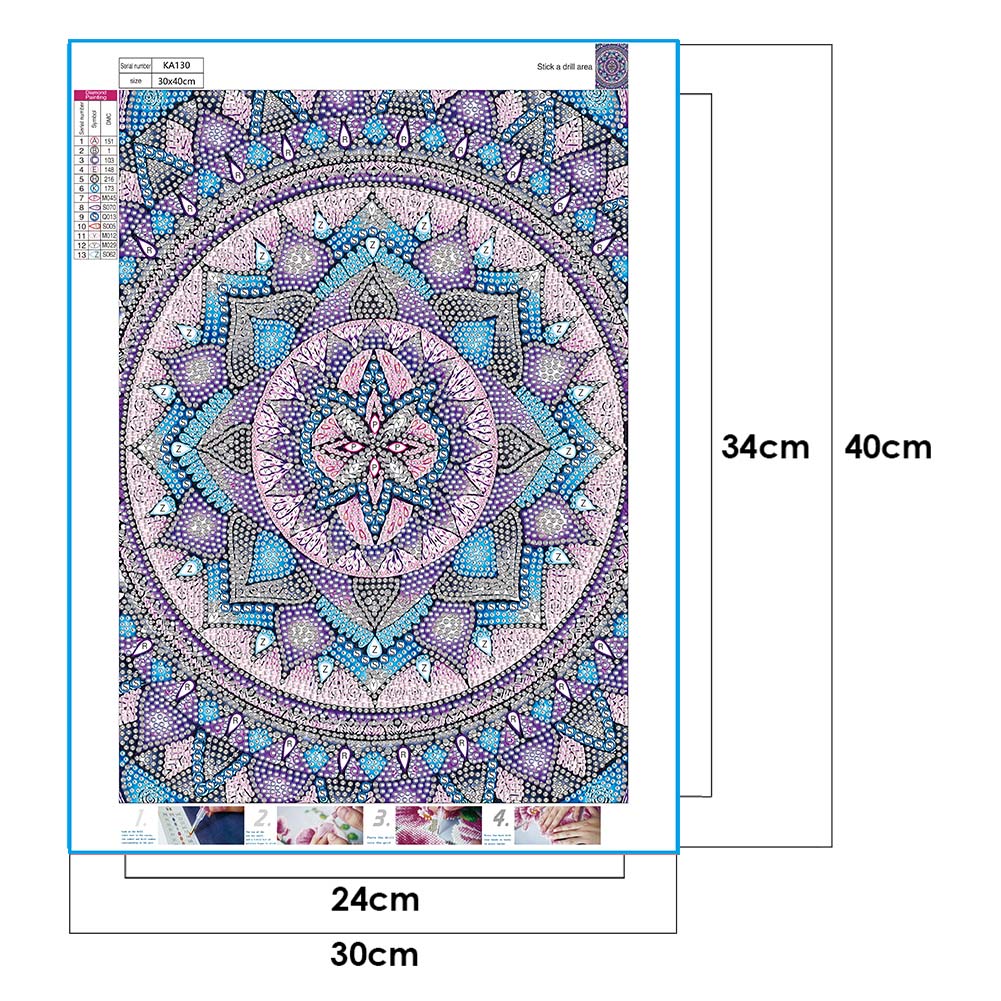 Crystal Datura - Special Shaped Drill Diamond Painting 30*40CM