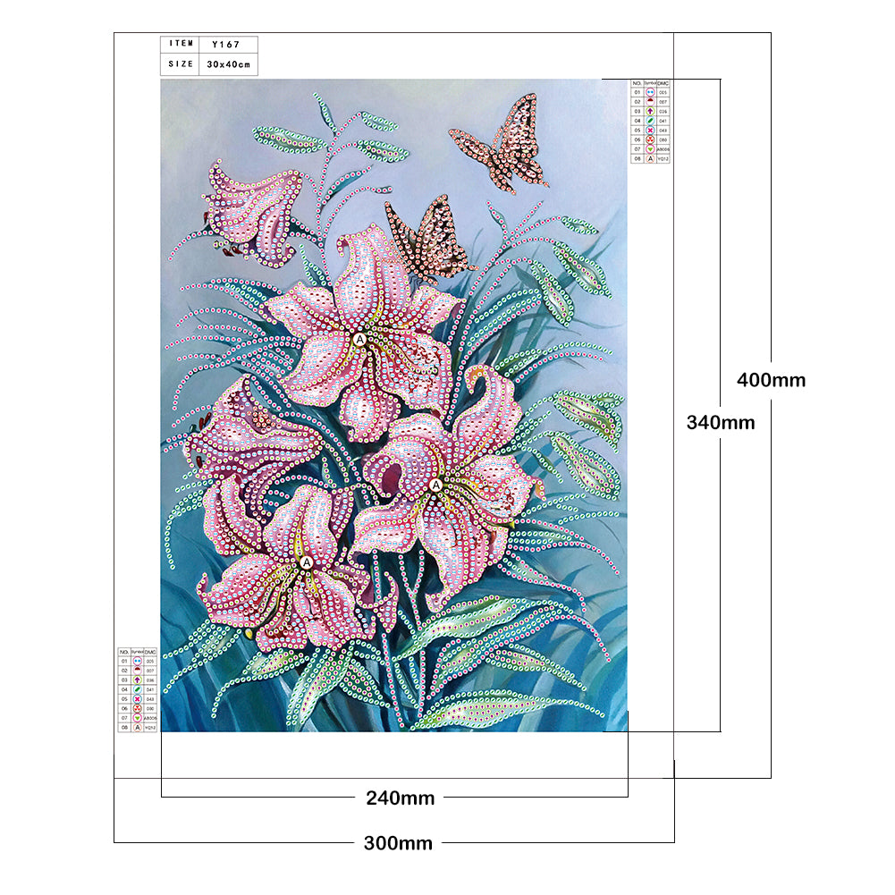 Lily - Special Shaped Drill Diamond Painting 30*40CM