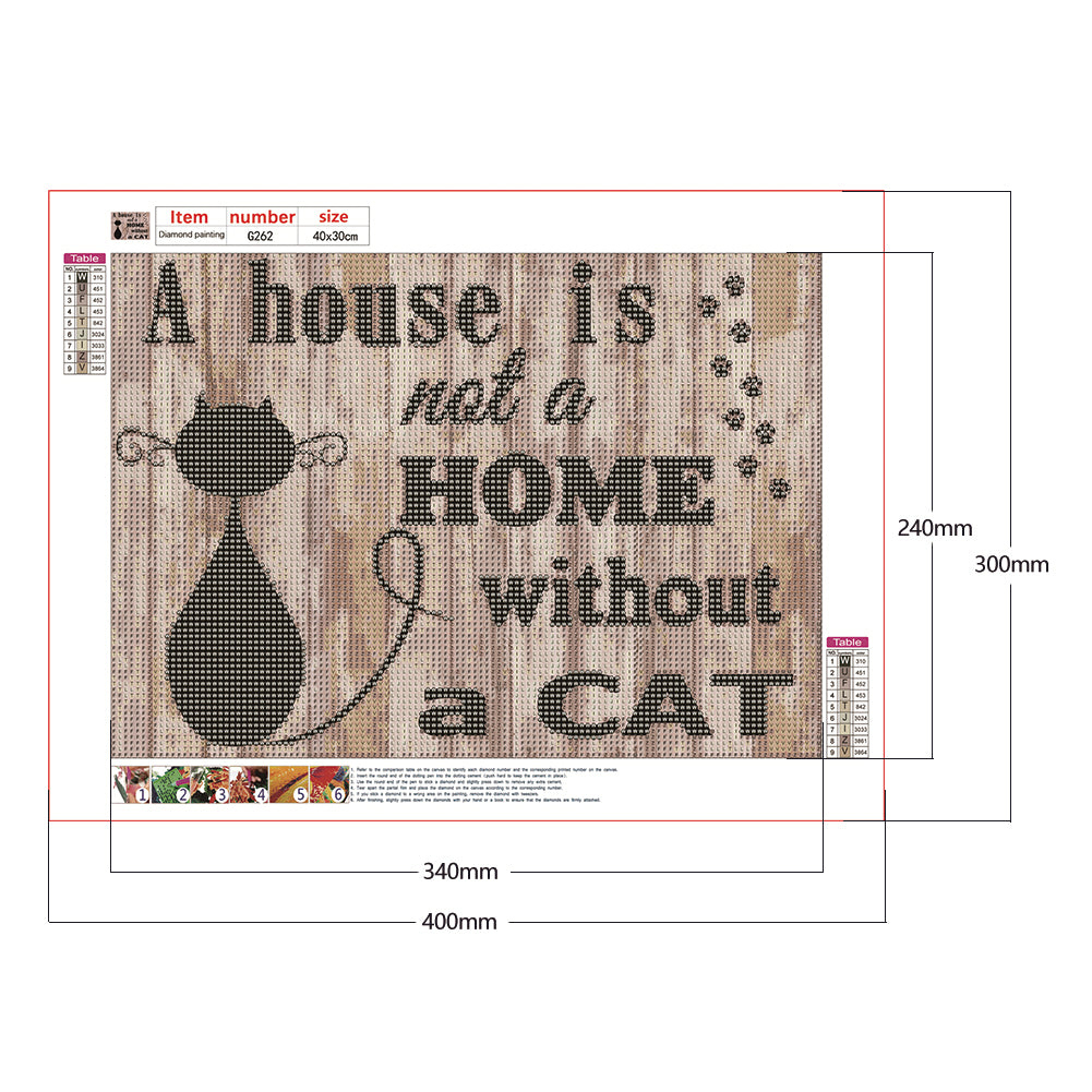 English Sentence - Full Round Drill Diamond Painting 40*30CM