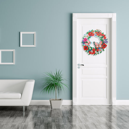 DIY Spot Drill Garland 5D Crystal Diamond Painting Art Flower Wreath Gift