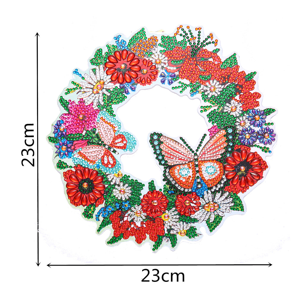 DIY Spot Drill Garland 5D Crystal Diamond Painting Art Flower Wreath Gift