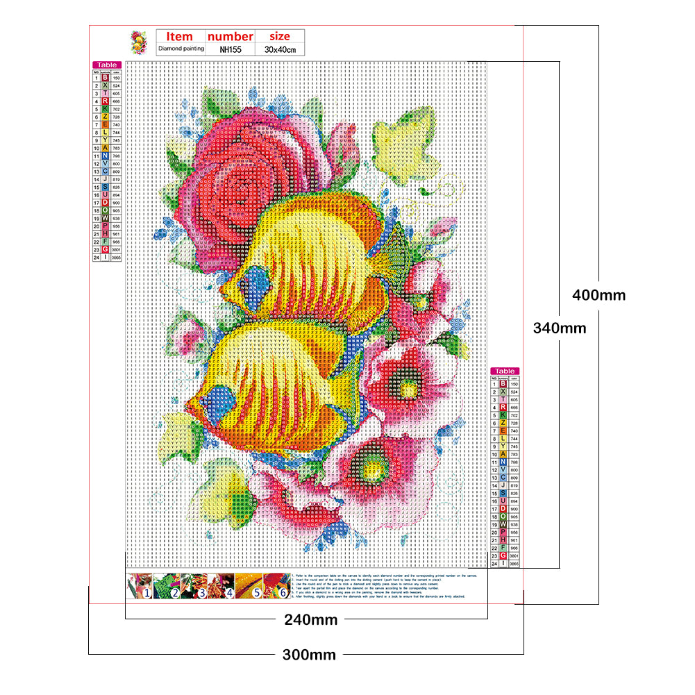 Goldfish - Full Round Drill Diamond Painting 30*40CM