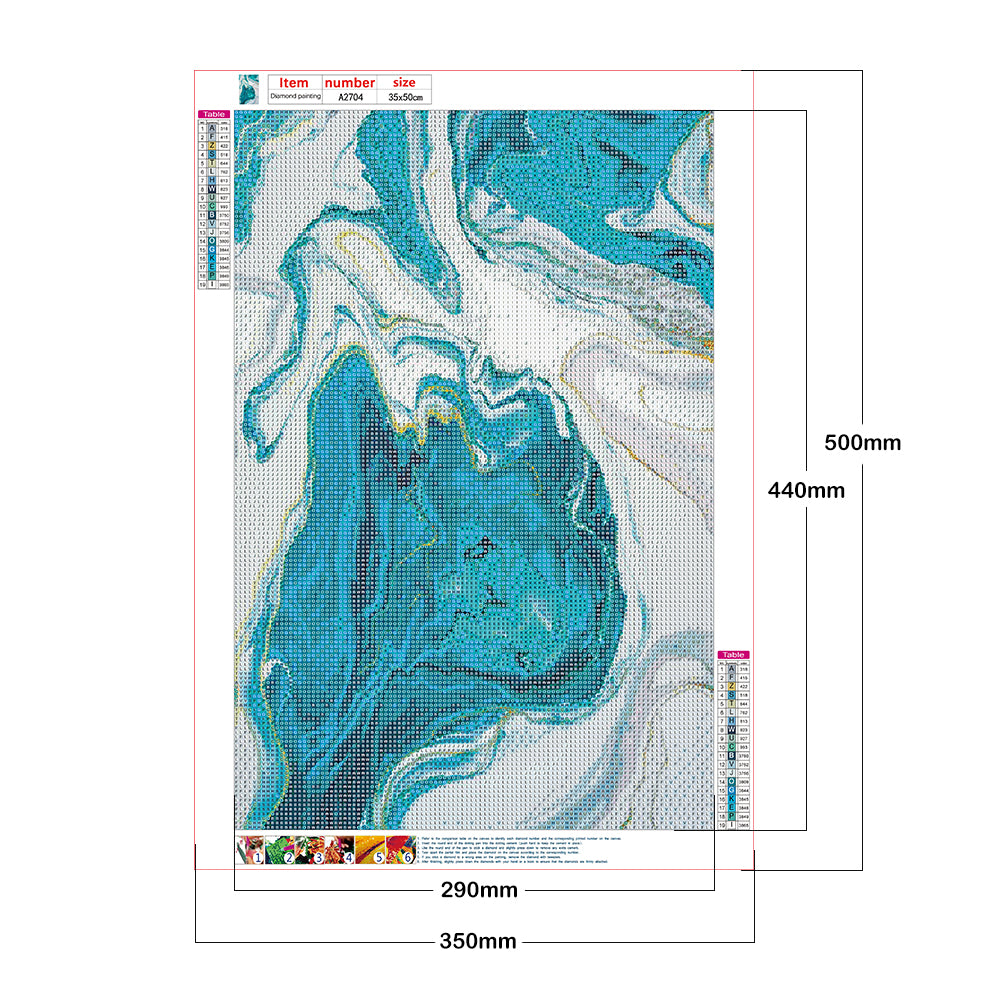 Gold leaves - Full Round Drill Diamond Painting 35*50CM