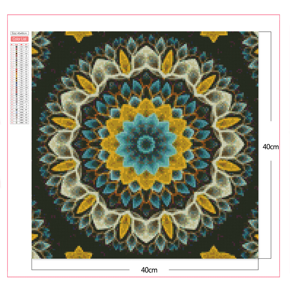 Datura - Full Square Drill Diamond Painting 40*40CM