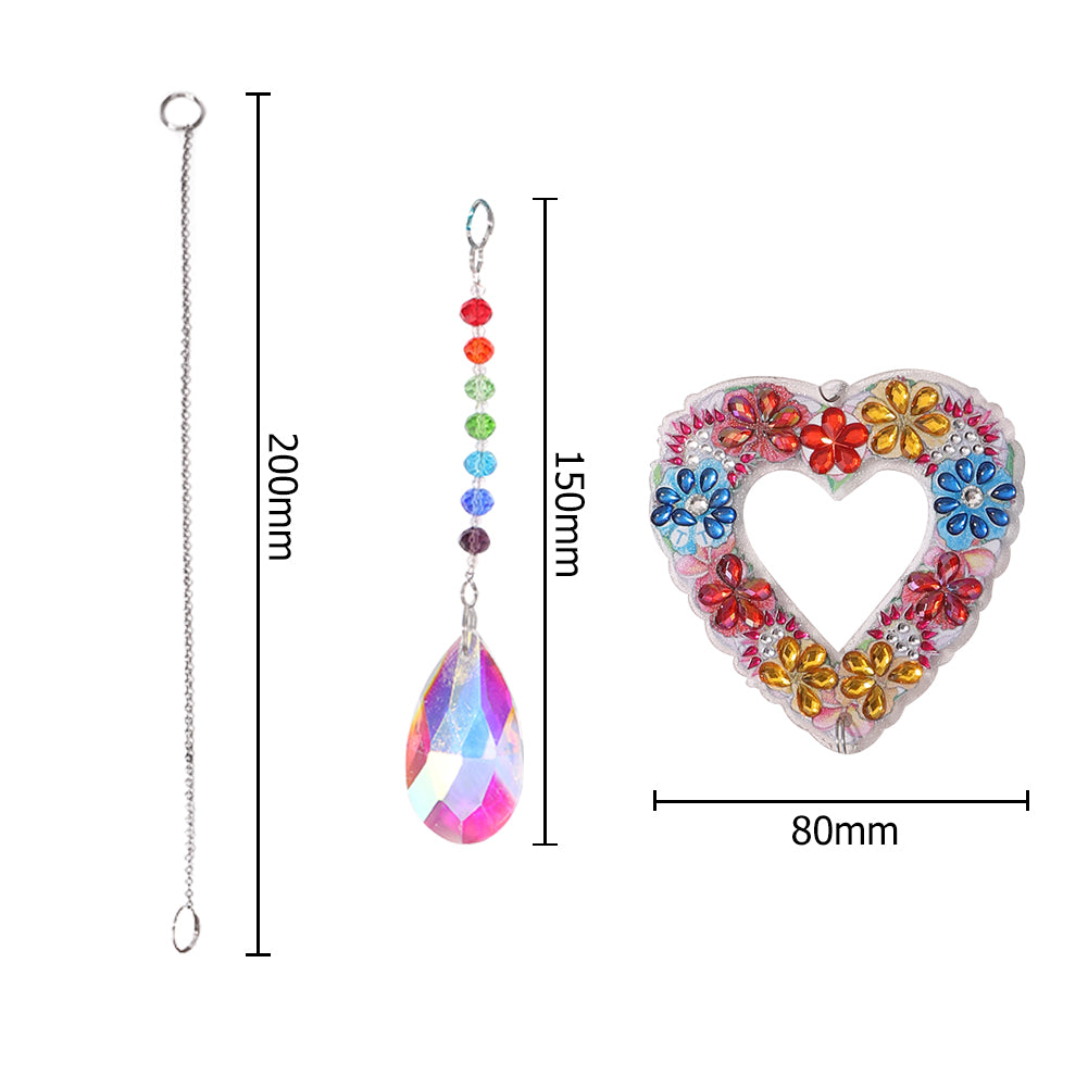 DIY 5D Mosaic Jewelry Diamond Painting Kit Window Wind Chime