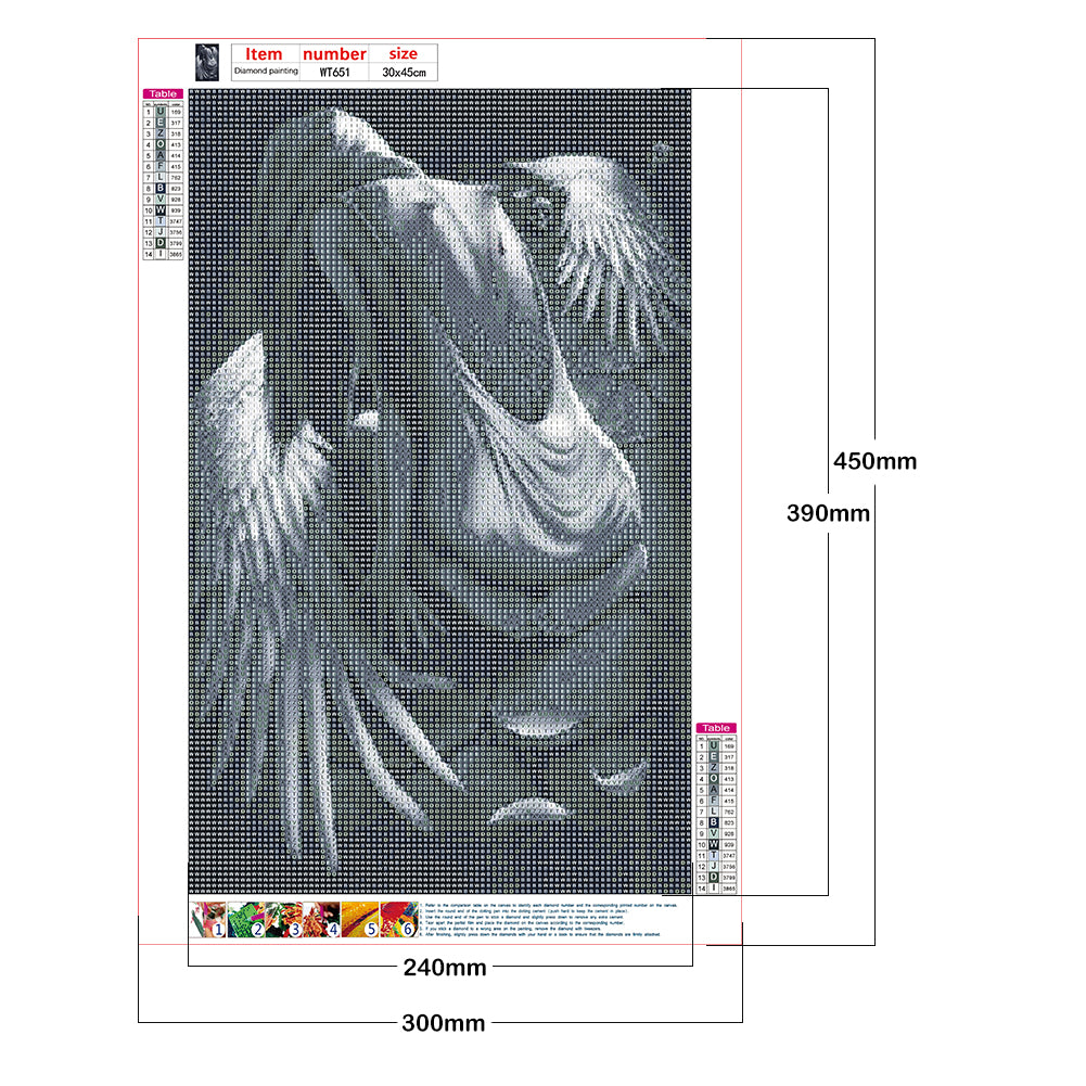 Broken Angel - Full Round Drill Diamond Painting 30*45CM