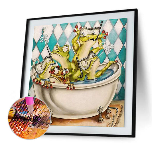 Funny Frog - Full Square Drill Diamond Painting 40*40CM