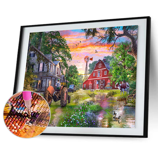 House Scenery - Full Round Drill Diamond Painting 50*40CM
