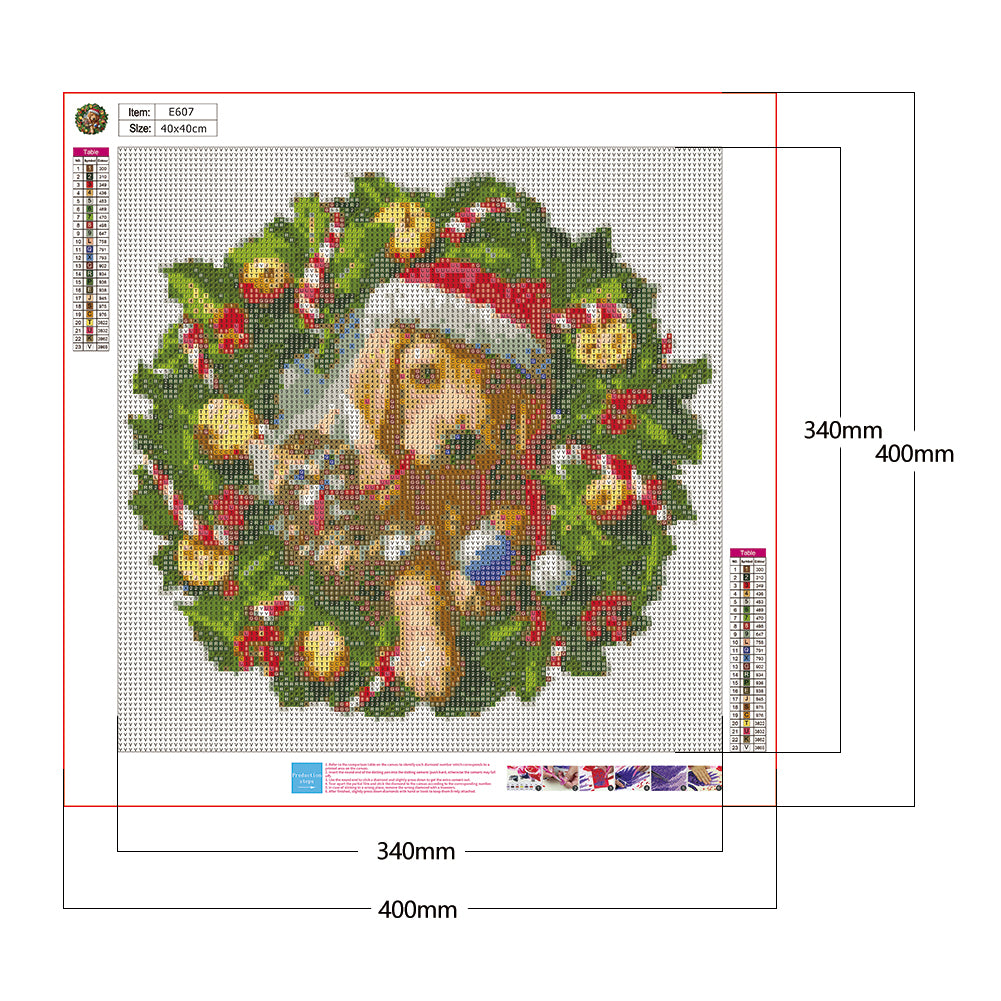 Christmas Cat - Full Round Drill Diamond Painting 40*40CM