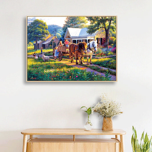 Farm - Full Round Drill Diamond Painting 40*30CM