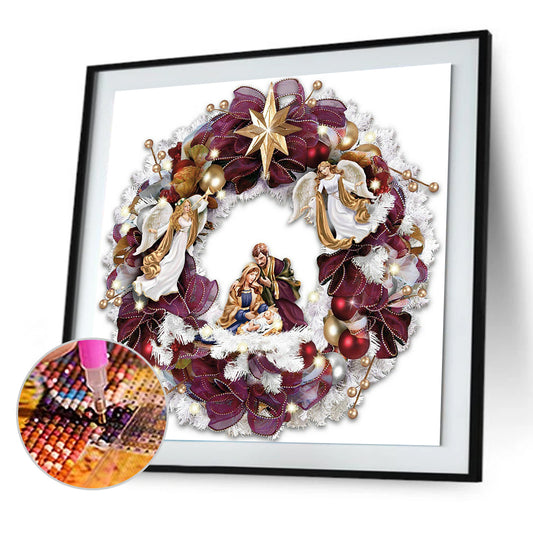 Wreath - Full Round Drill Diamond Painting 40*40CM