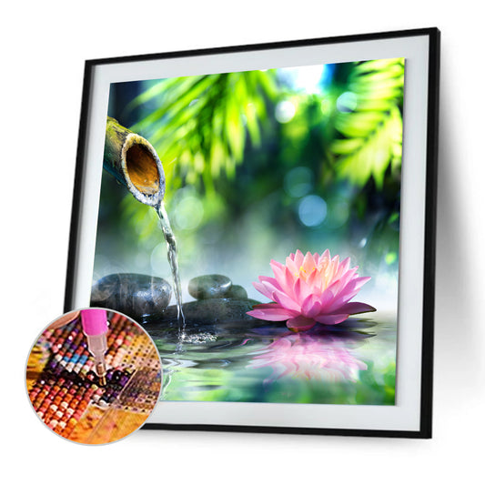 Lotus - Full Round Drill Diamond Painting 30*30CM