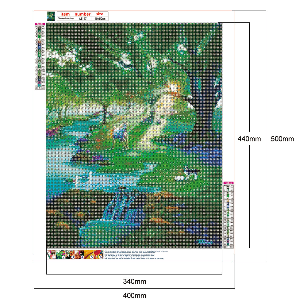 Grassland Horse - Full Round Drill Diamond Painting 40*50CM