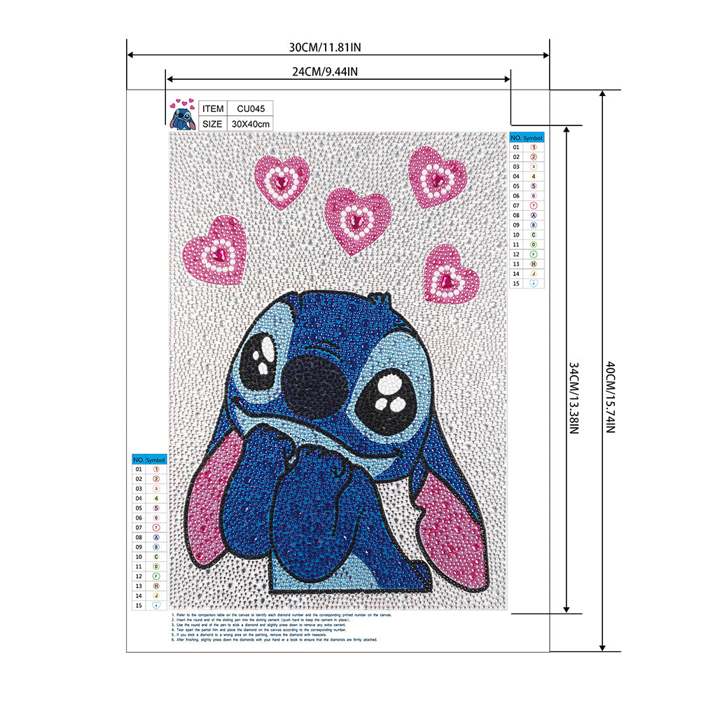 Cartoon - Special Shaped Drill Diamond Painting 30*40CM