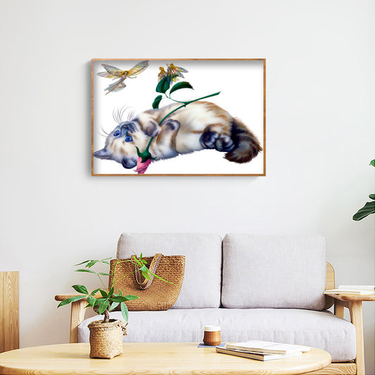 Cat - Special Shaped Drill Diamond Paiting 40*30CM