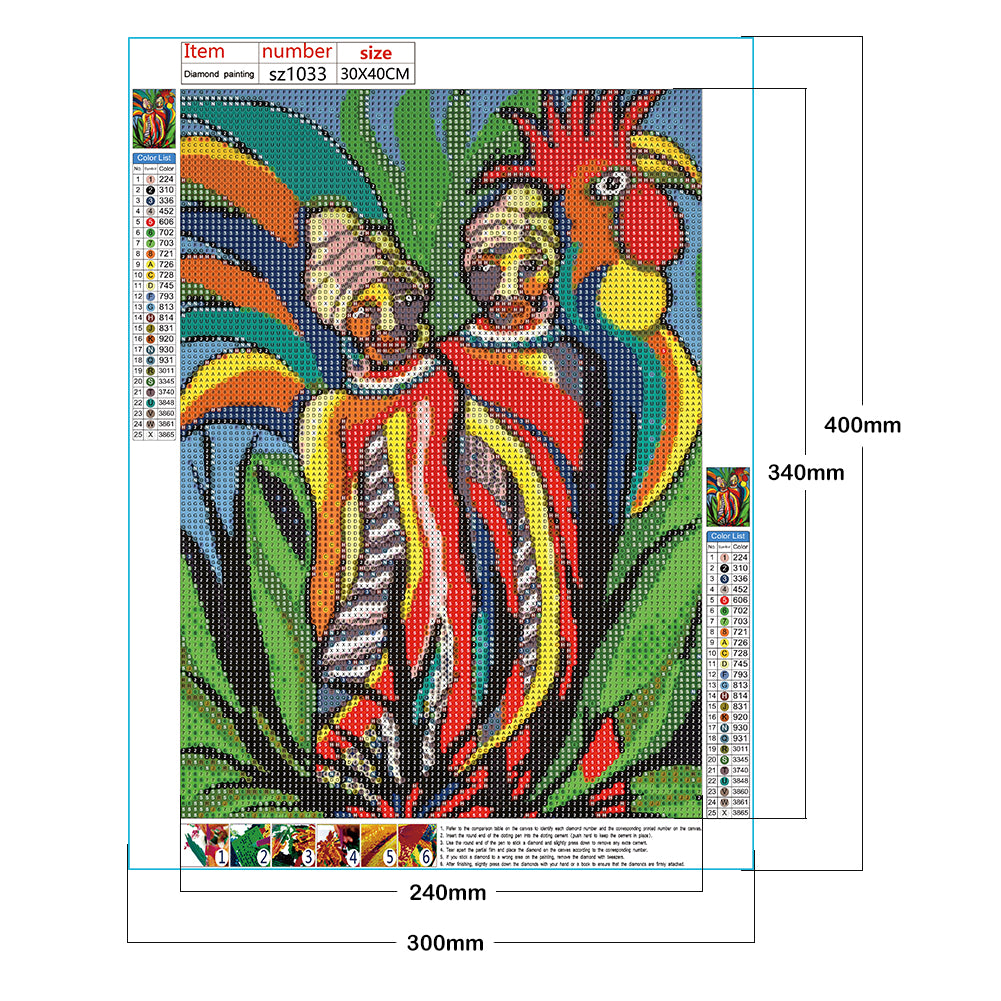 Man Chicken - Full Round Drill Diamond Painting 30*40CM