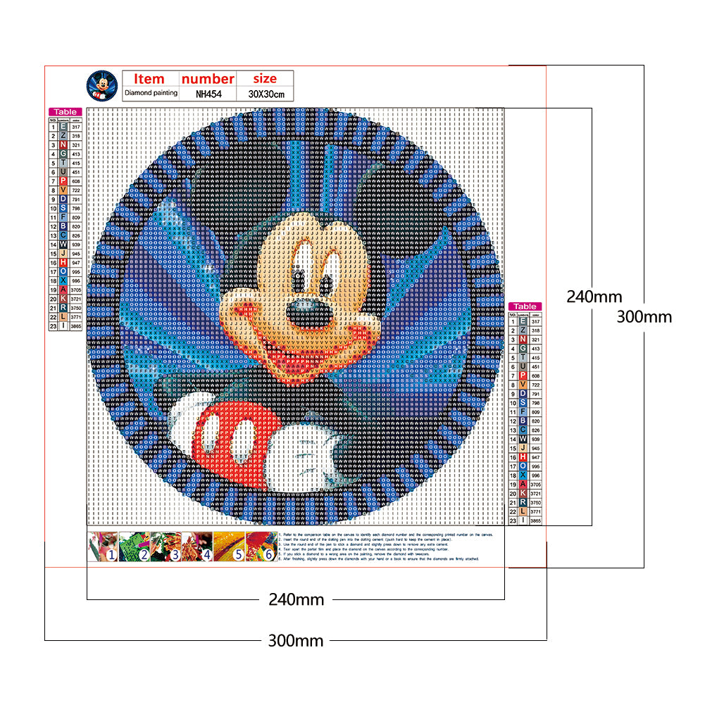 Cartoon Mouse - Full Round Drill Diamond Painting 30*30CM