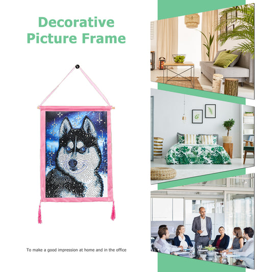 DIY Colorful Hanging Outer Frame for Diamond Painting Wall Art Framework