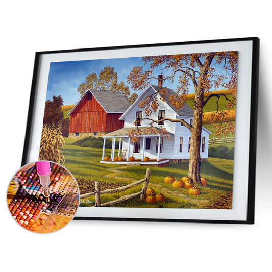 House Scenery - Full Round Drill Diamond Painting 40*30CM