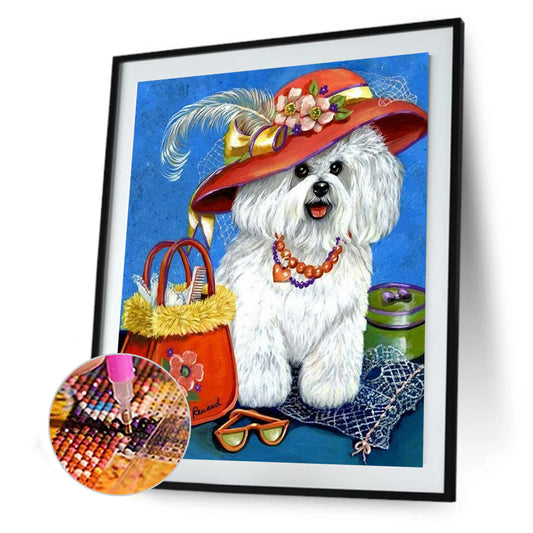 Dog - Full Round Drill Diamond Painting 30*40CM