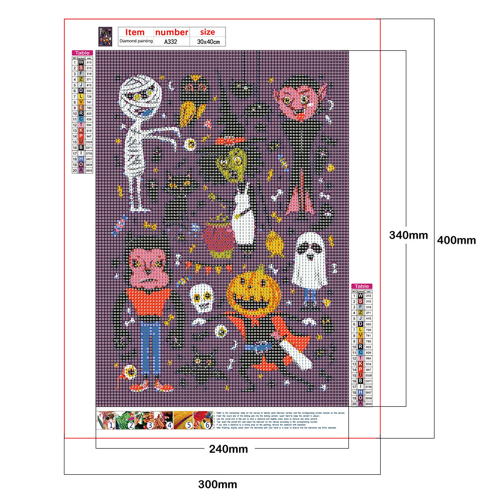 Halloween - Full Round Drill Diamond Painting 30*40CM