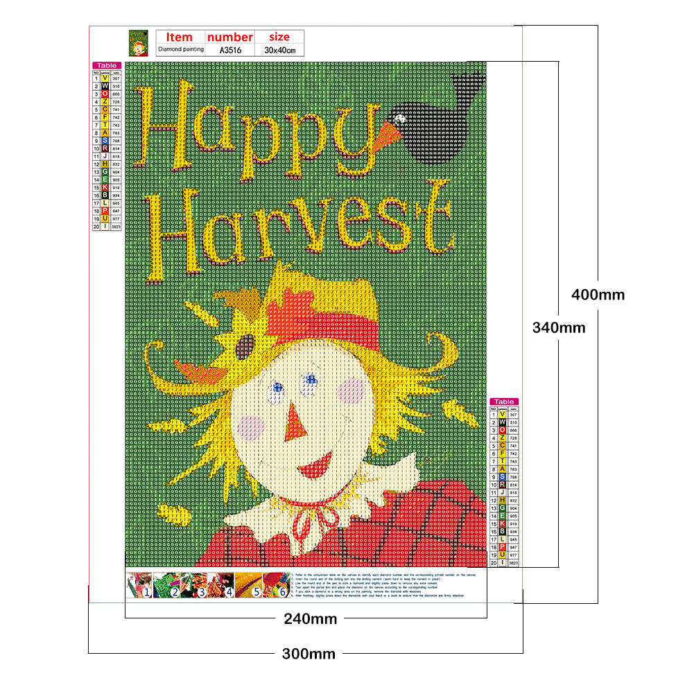 Scarecrow - Full Round Drill Diamond Painting 30*40CM