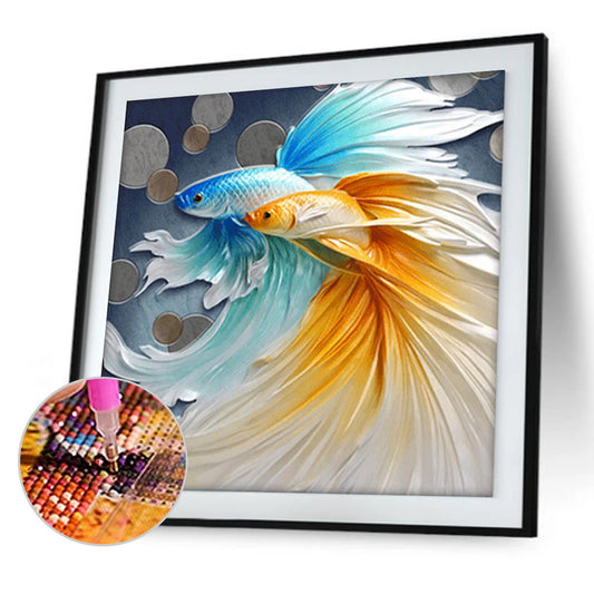 Guppy Fish - Full Round Drill Diamond Painting 30*30CM