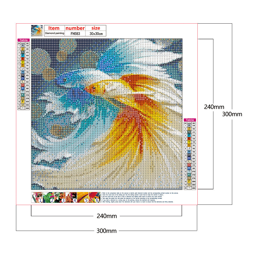 Guppy Fish - Full Round Drill Diamond Painting 30*30CM