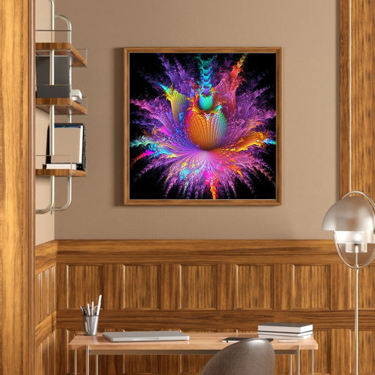 Dazzling Datura - Full Round Drill Diamond Painting 30*30CM