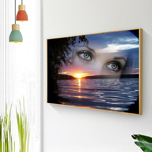 Lake Sunrise - Full Square Drill Diamond Painting 40*30CM
