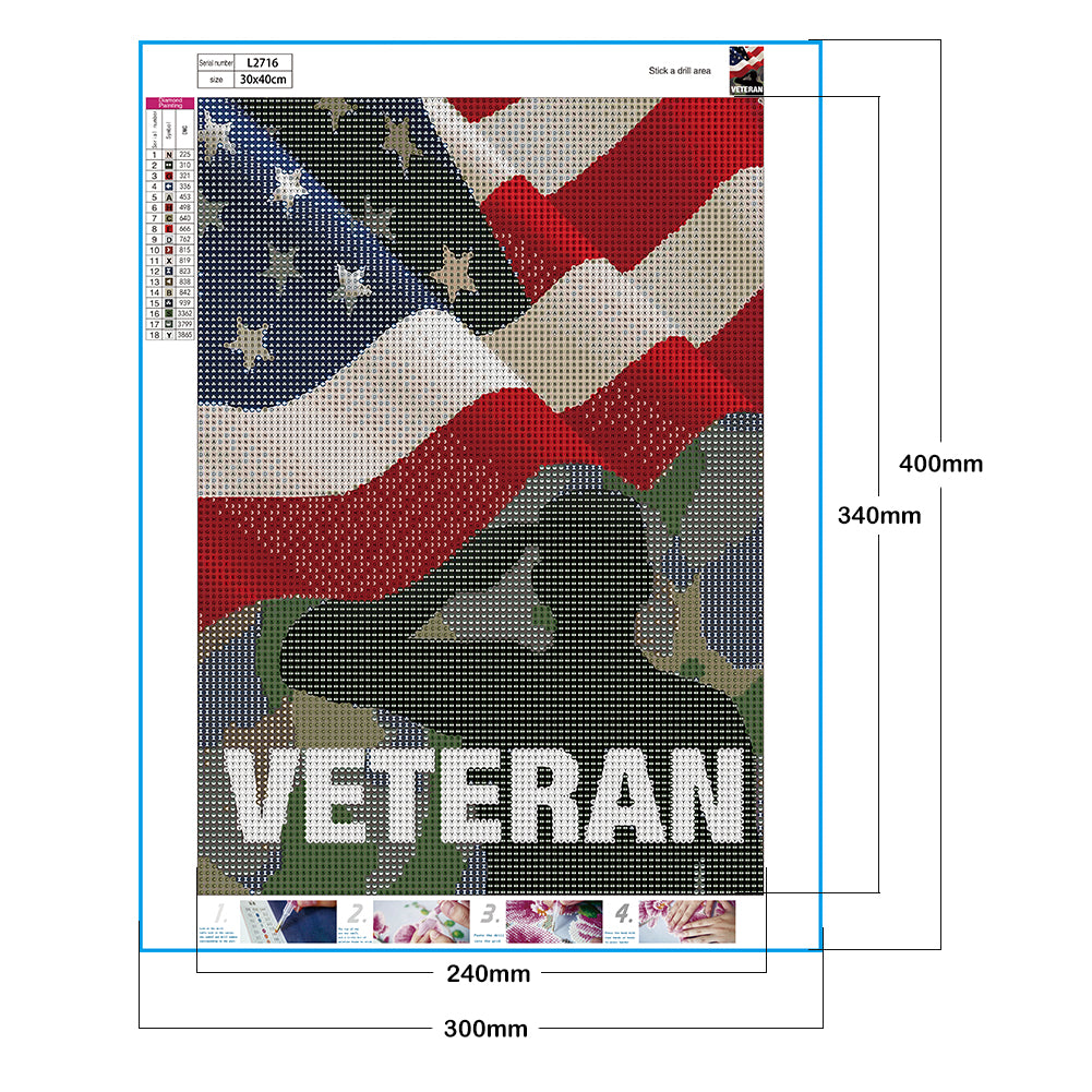 Flag - Full Round Drill Diamond Painting 30*40CM