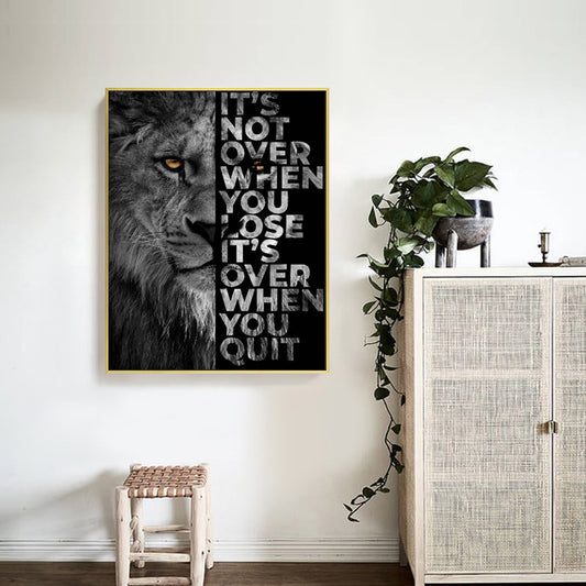 Letters Lion - Full Round Drill Diamond Painting 40*50CM