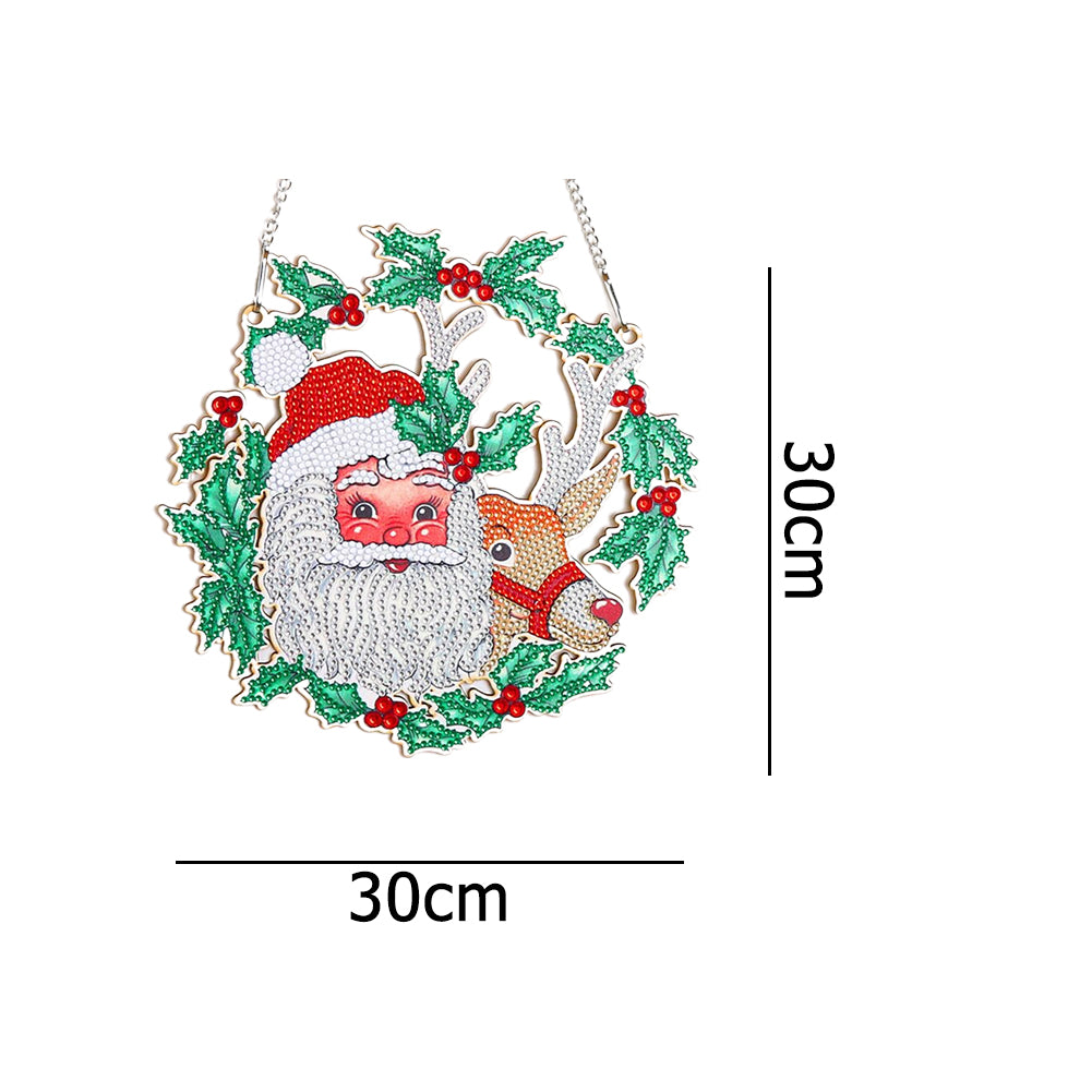 30x30cm 5D DIY Diamond Painting Art Wreath Kit Hanging Craft Home Decor