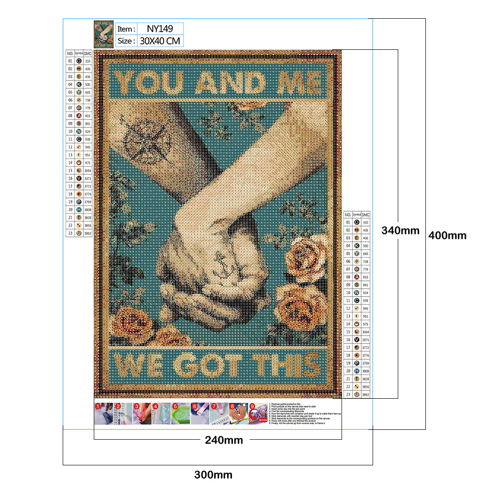 Retro Poster - Full Round Drill Diamond Painting 30*40CM