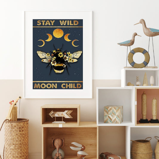 Star Moon - Full Round Drill Diamond Painting 30*40CM