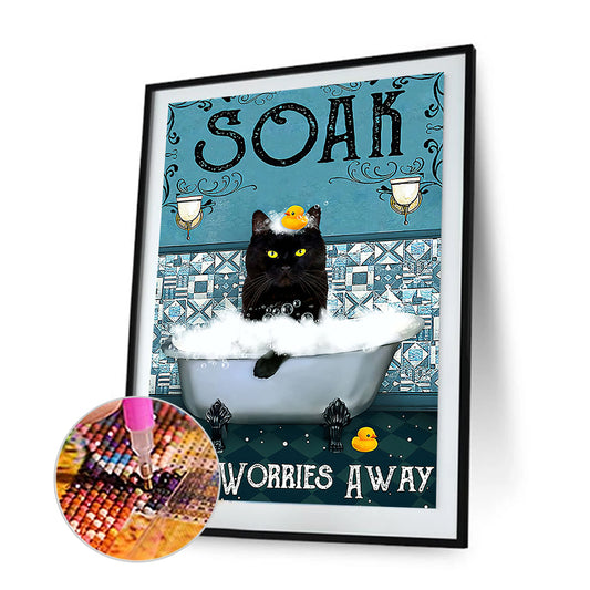 Wacky Bathroom - Full Round Drill Diamond Painting 30*40CM