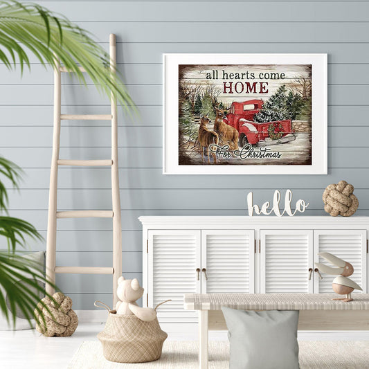 Deer Car - Full Round Drill Diamond Painting 50*40CM