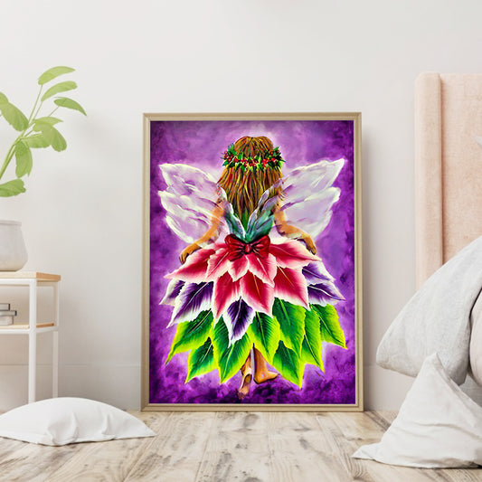 Leaves Fairy - Full Round Drill Diamond Painting 30*40CM